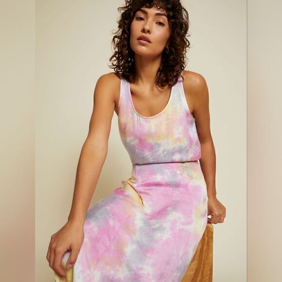 Nation LTD Juliana Midi Skirt In Topanga Canyon Tie Dye Size Small NWT - Picture 6 of 10